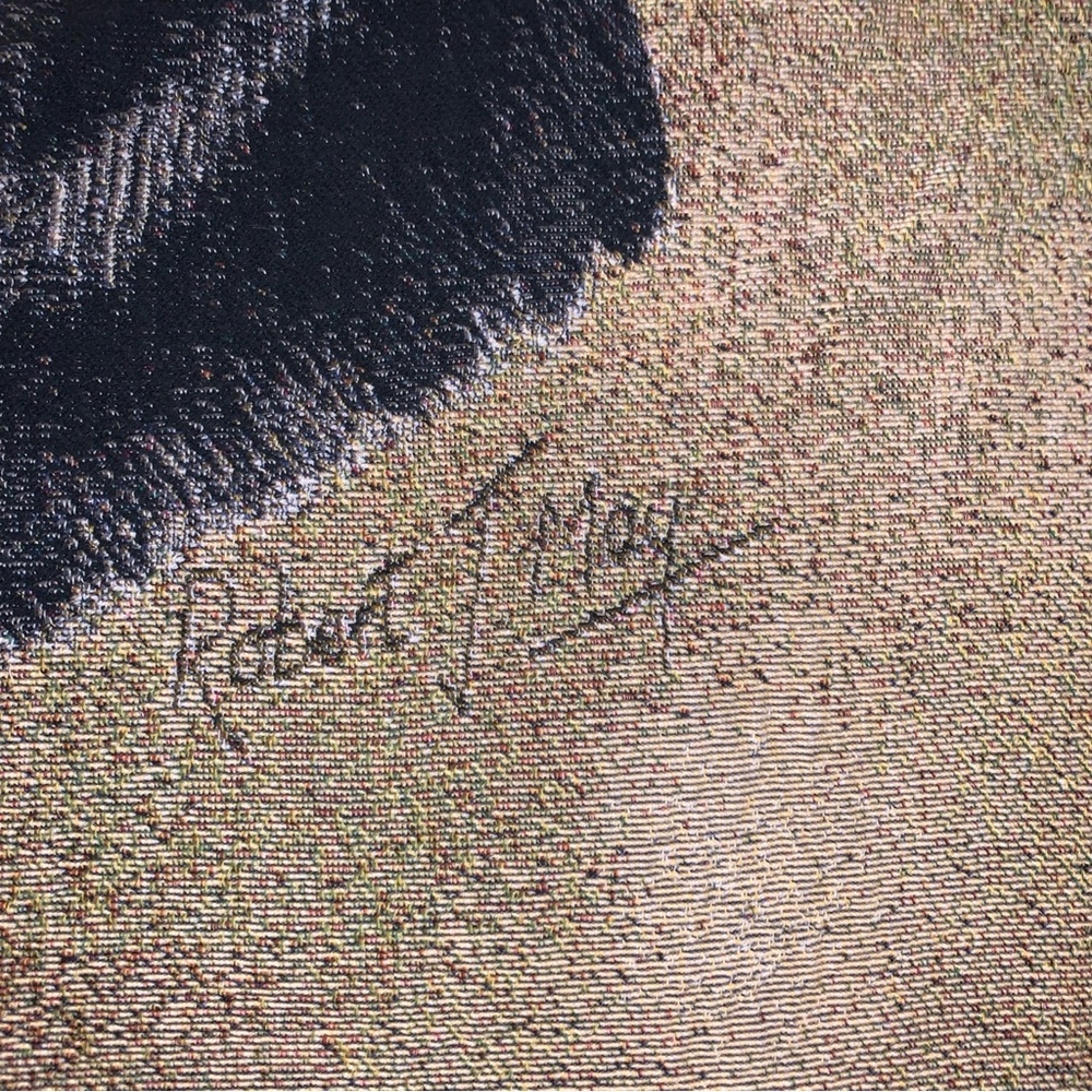 Robert J May Throw Blanket Black Labrador Dog Tapestry Style MSRP $70 - Picture 4 of 4